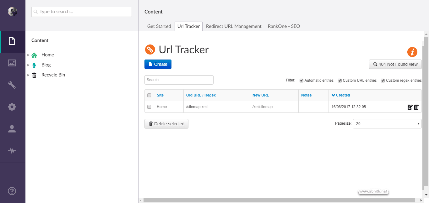 url tracker