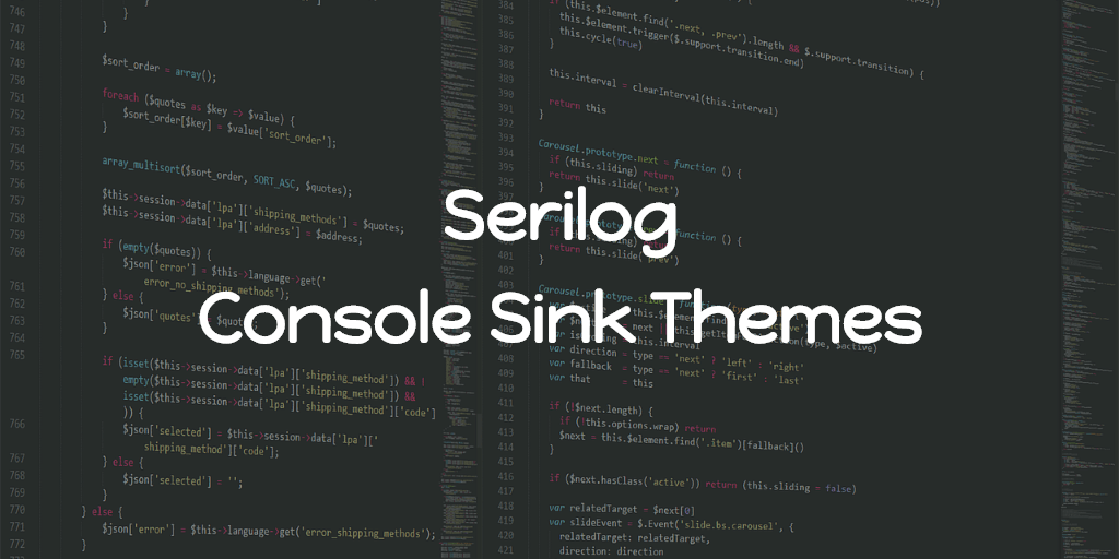 Serilog - Console Sink Themes